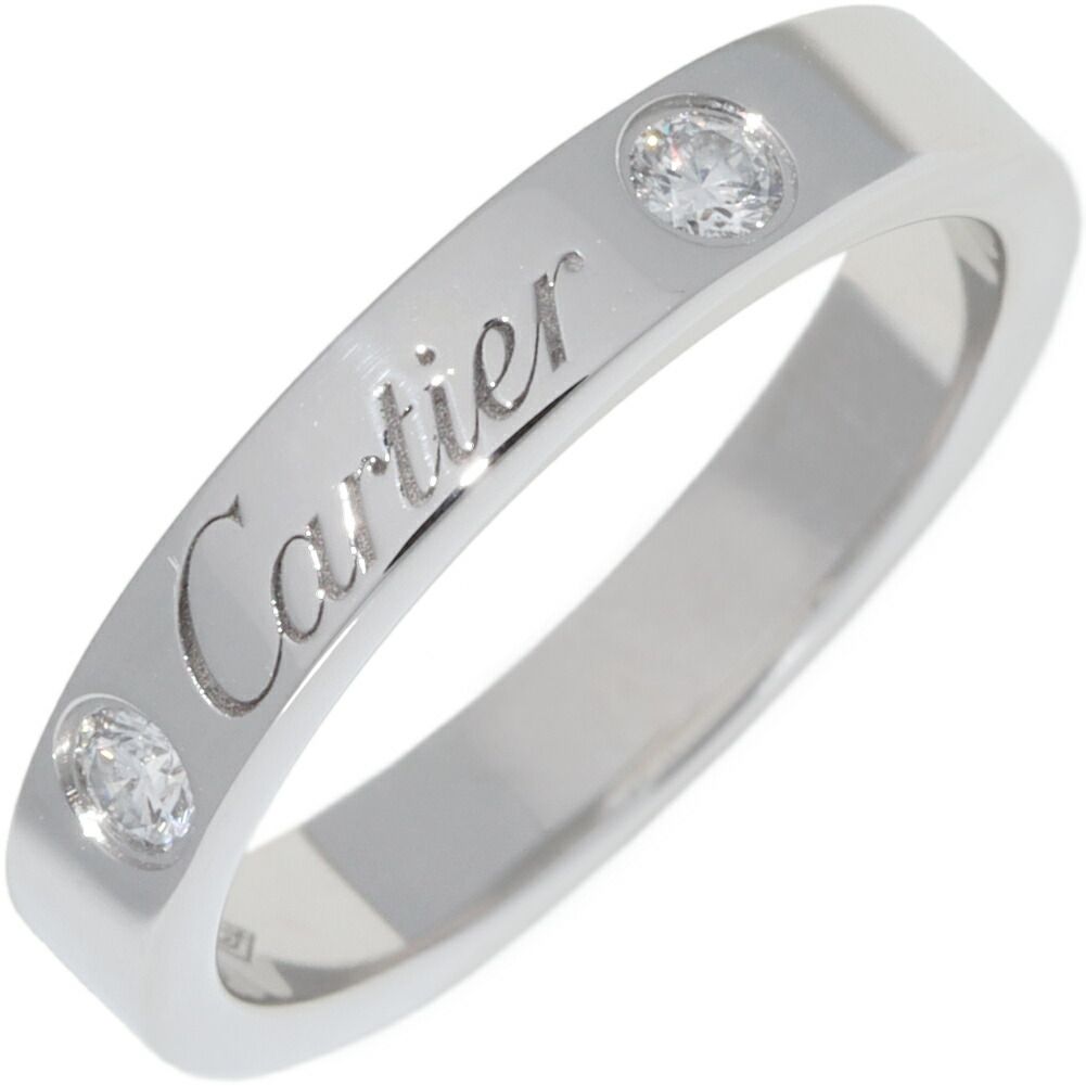 カルティエ 指輪 Pt950 ダイヤ2P(0.07ct) Cドゥカルティエリング