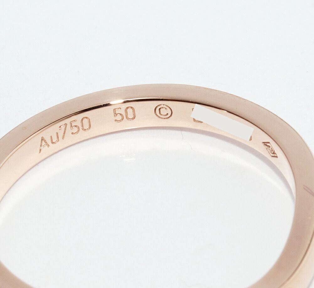 カルティエ 指輪 K18PG ダイヤ3P(0.01ct) バレリーナ ウェディング