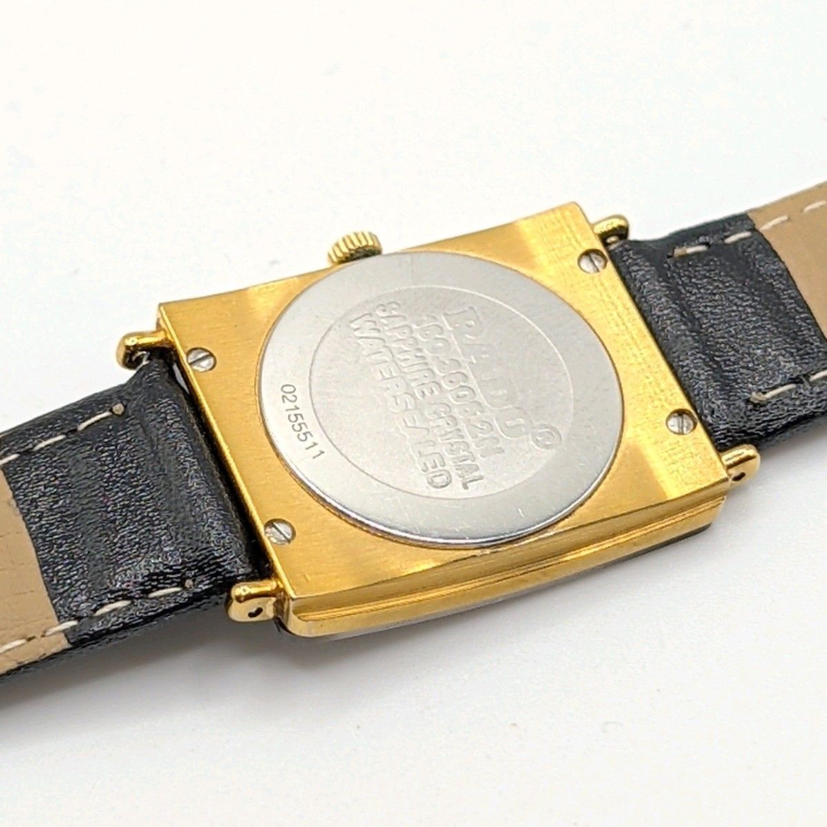 RADO FLORENCE 160.3605.2N Watch QZ Ladies Square Silver Black dial