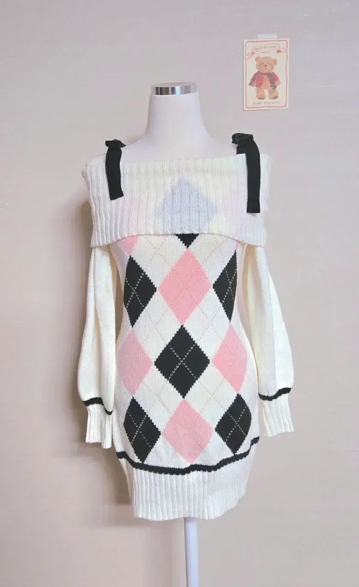 ピンクアーガイルニットONE PIECE 姫ギャル LIZ LISA 量産型 ONE ピンター 깔