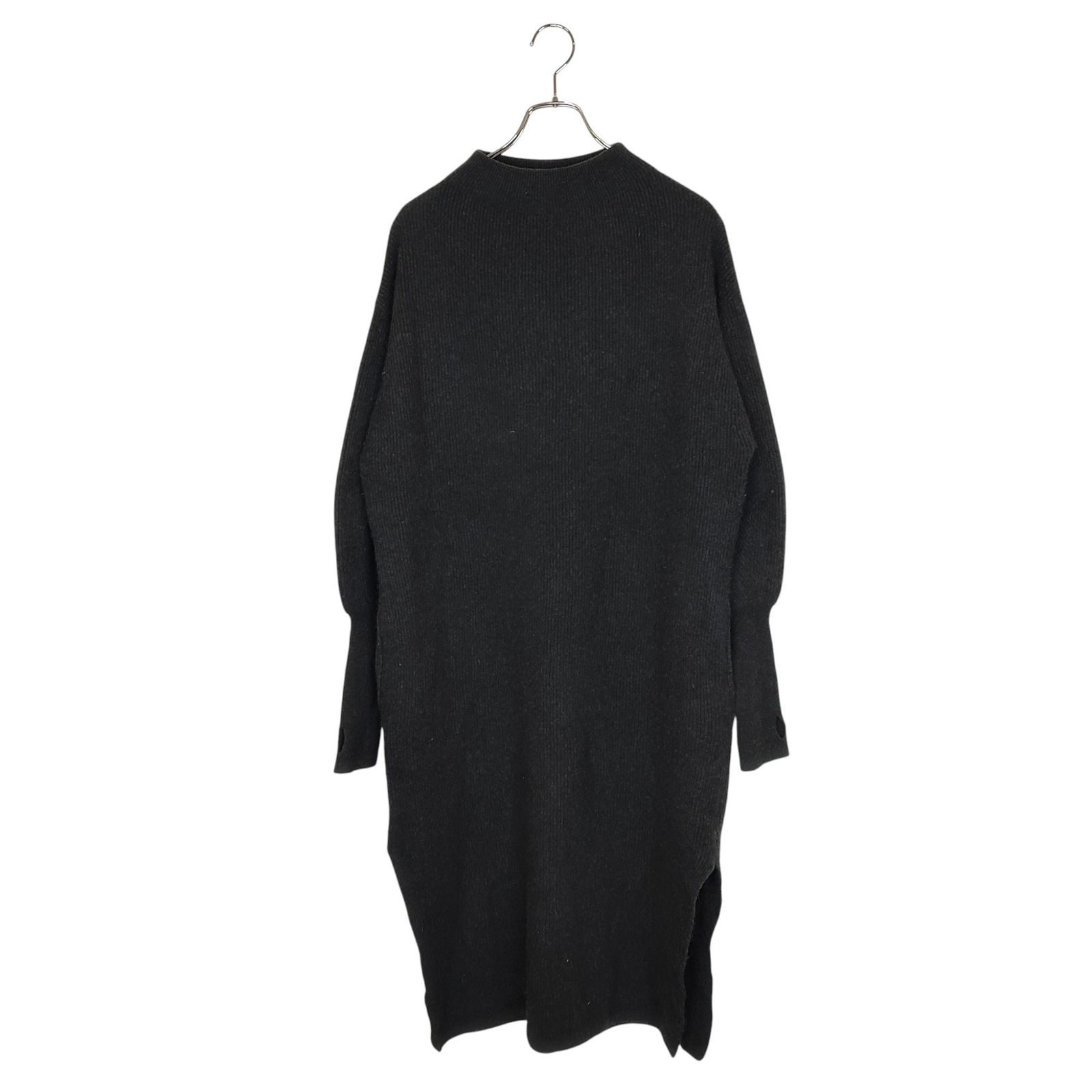 BATONER バトナー 22 AW FOX FINGER HALL BIG MOCK NECK ONE PIECE ニット ワンピース BN FL 044 1 グレー レディース