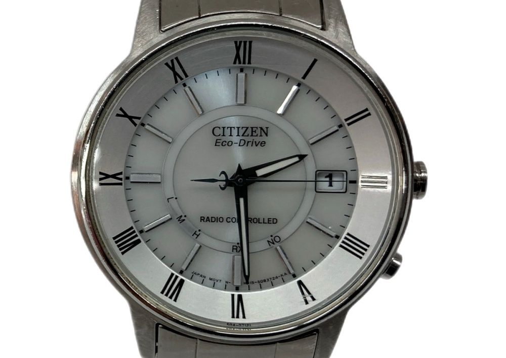 シチズン CITIZEN Eco-Drive エコ ドライブ 5気圧防水 ソーラー 腕時計 ウォッチ 銀 H 415-S 054541 メンズ腕時計シルバー 104 T-38