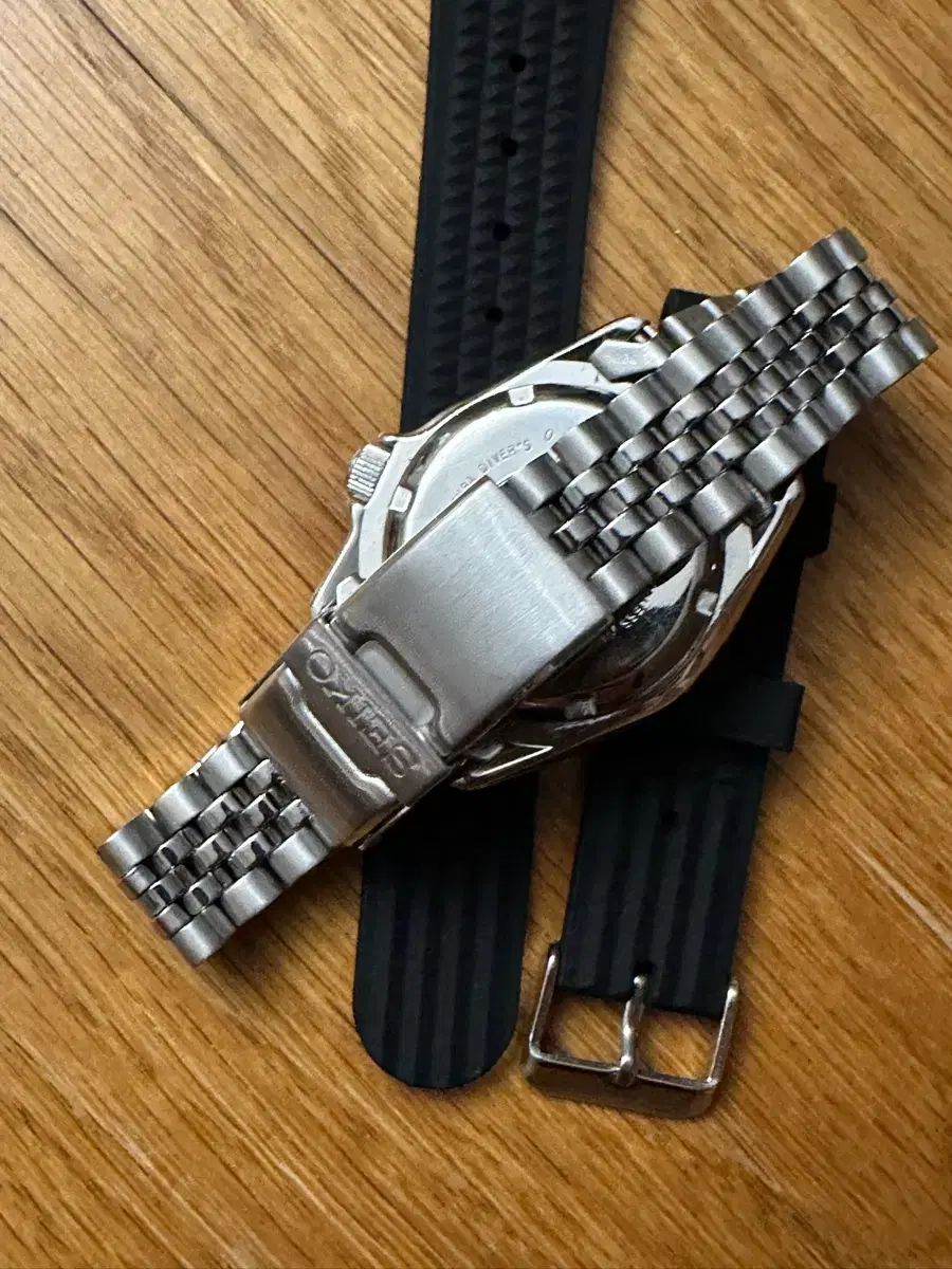  セイコー skx013 ジュビリー ワッフルラバーバンド 洗濯機対応 自動巻き時計 腕時計(アナログ)