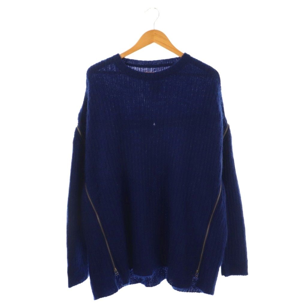 ファセッタズム FACETASM ZIPPER KNITニットクルーネック セーター