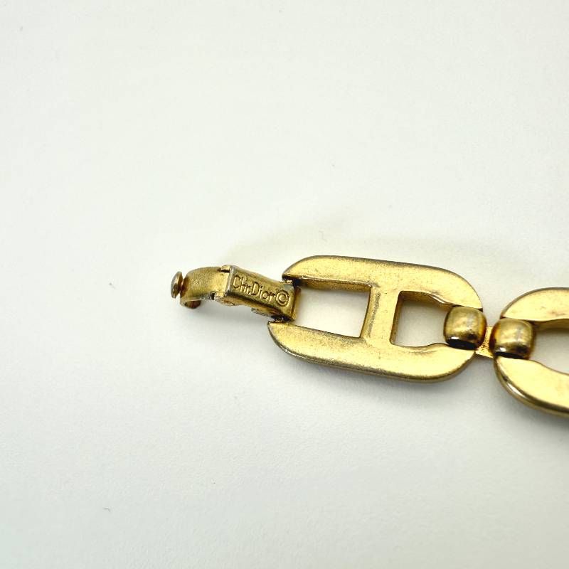Dior CDロゴ ブレスレット チェーン 喜平 ゴールド クリスチャン