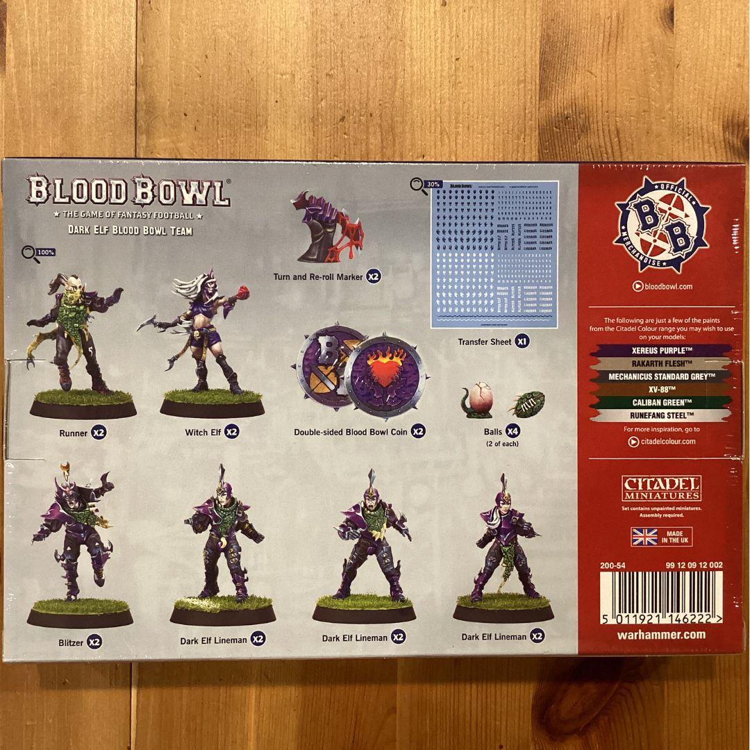 ウォーハンマー ブラッドボウル ダークエルフチーム Dark Elf Blood Bowl Team &ndash; Naggaroth Nightmares