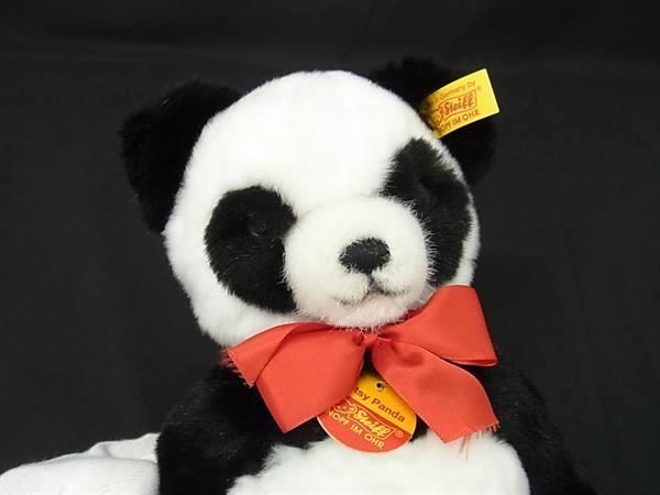 ■新品■未使用■ Steiff シュタイフ 013454 アクリル×コットン パンダ テディベア ぬいぐるみ ブラック系×ホワイト系 FN4988 □新品□未使用□ Steiff シュタイフ 013454 アクリル×コットン パンダ