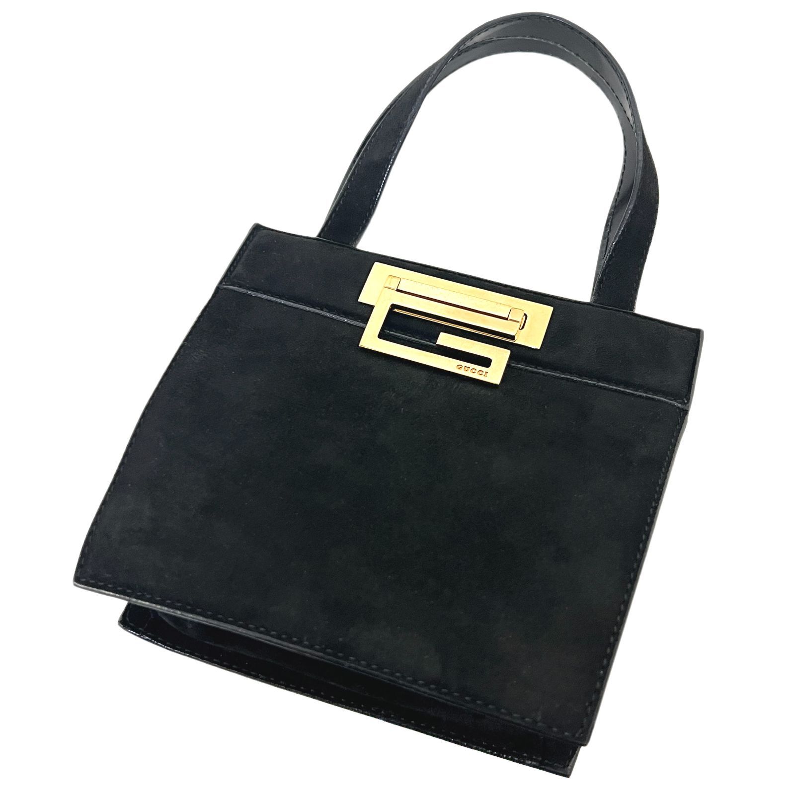 GUCCI グッチ バッグ スエード G金具 ゴールド金具 ミニハンド