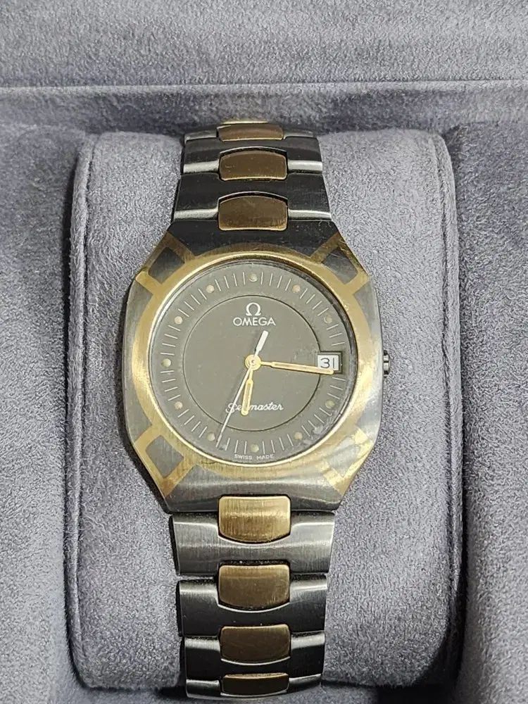 オメガ シーマスター 18 k ポラリス クオーツ時計