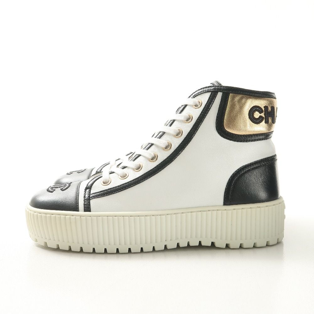 CHANEL シャネル スニーカー サイズ35 C CC ココマーク ハイカット