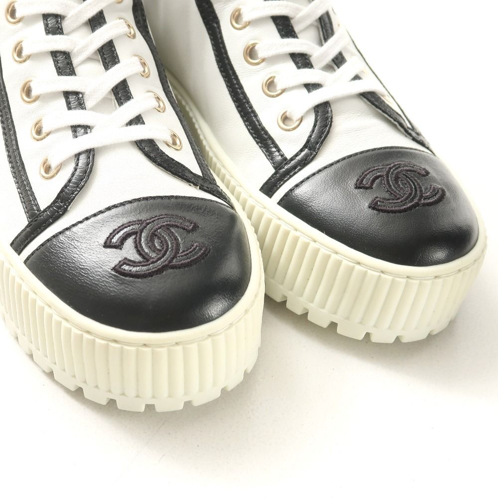 CHANEL シャネル スニーカー サイズ35 C CC ココマーク ハイカット
