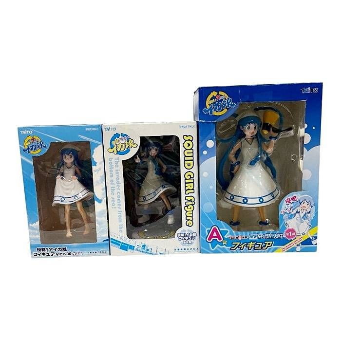 イカ娘　フィギュアセット 侵略⁉︎イカ娘 イカ娘 フィギュア 3体セット - メルカリ