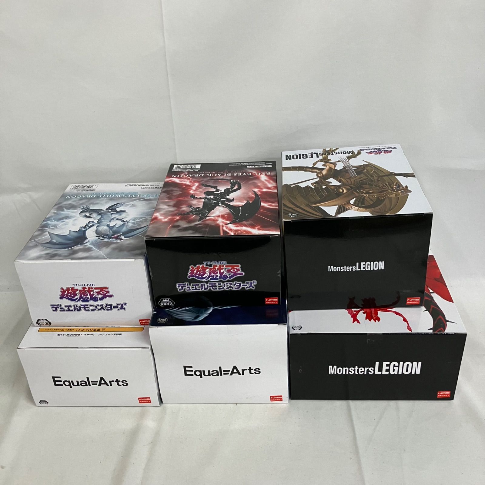 未開封 遊戯王 真紅眼の黒竜 青眼の白龍 他 フィギュア 6個セット