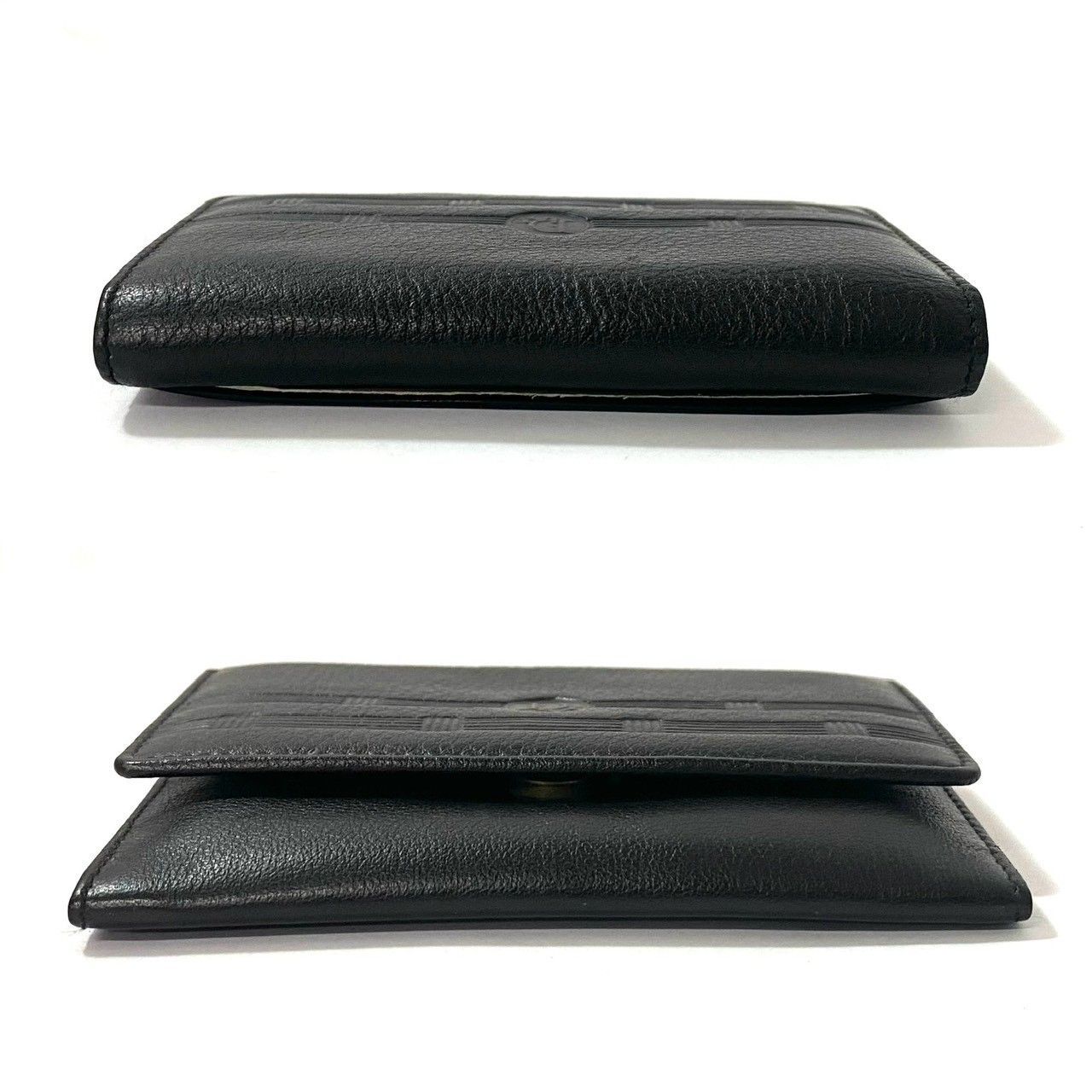 SJ【Dior】カードケース レザー ブラック/黒 名刺入れ パスケース