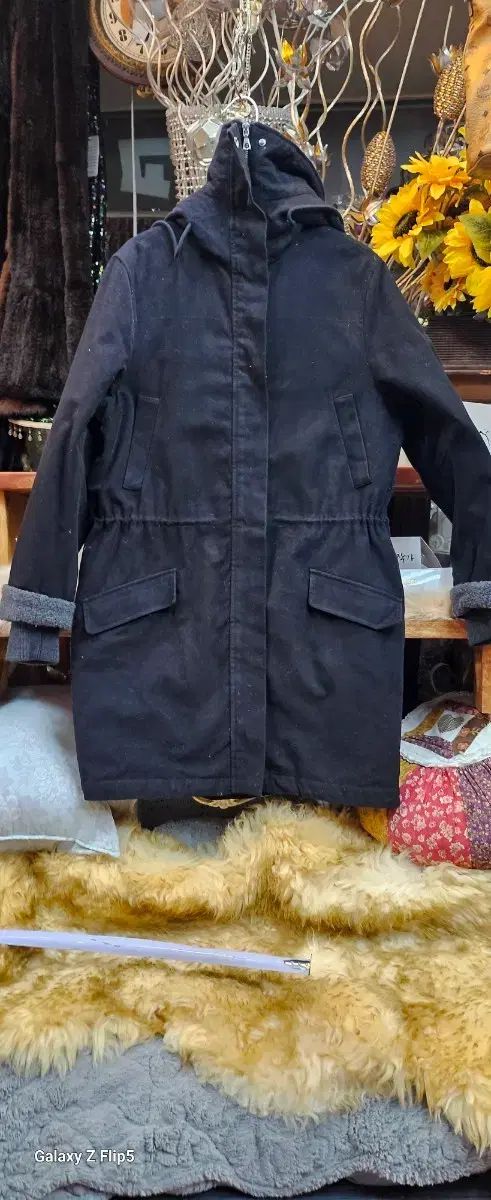 ラコステ ペディング フーデッド ユニセックス ブラック マウンテンパーカー アウター