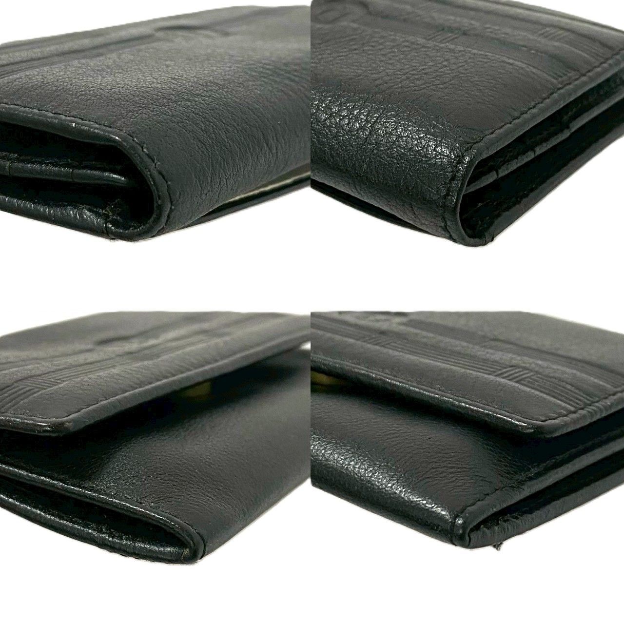 SJ【Dior】カードケース レザー ブラック/黒 名刺入れ パスケース