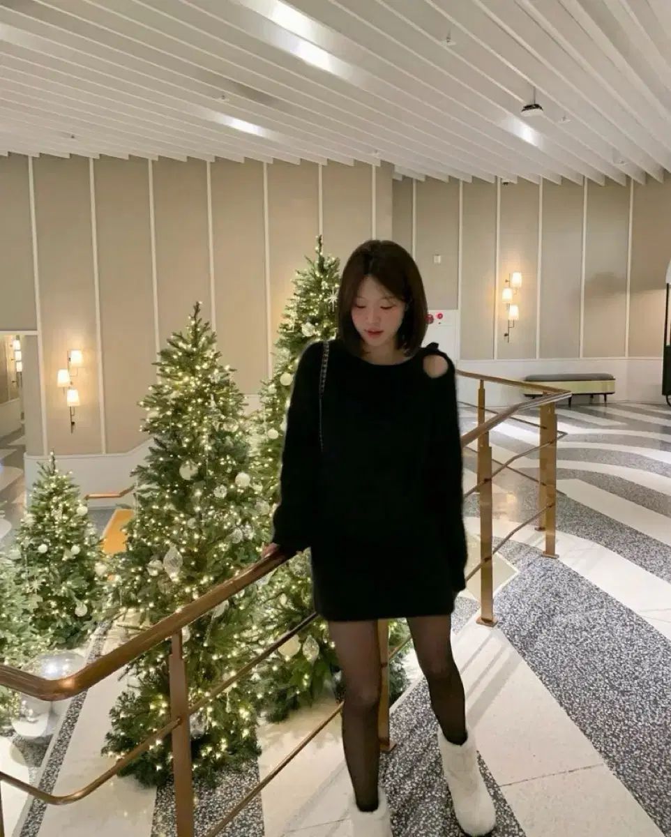 ソーバーショップ アンゴラ ニット ONE PIECE