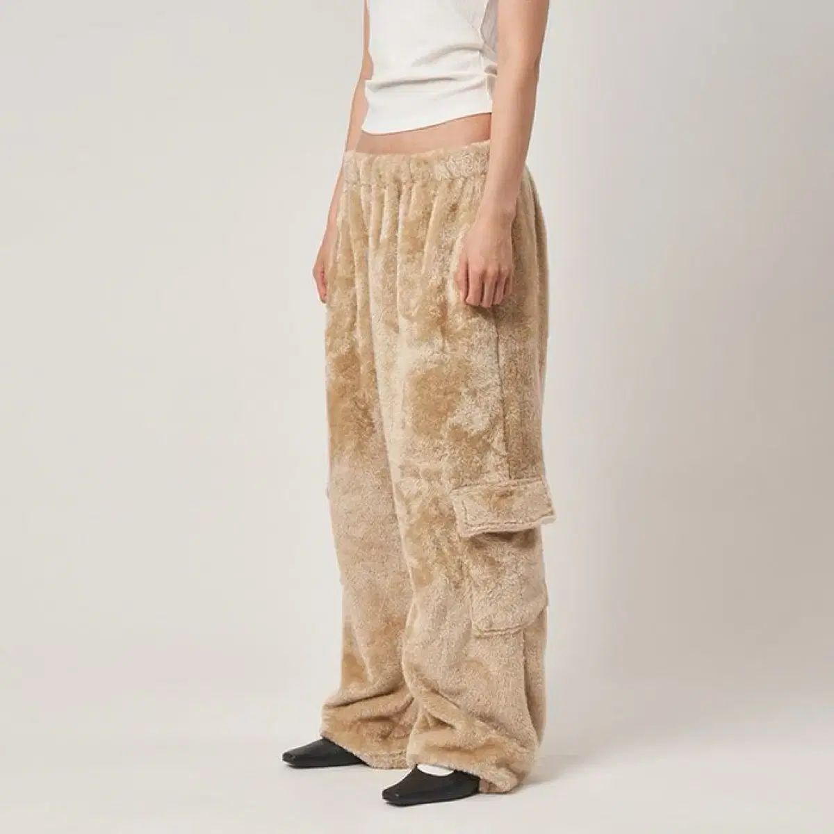 PLZPROJECT ワイド ファー パンツ