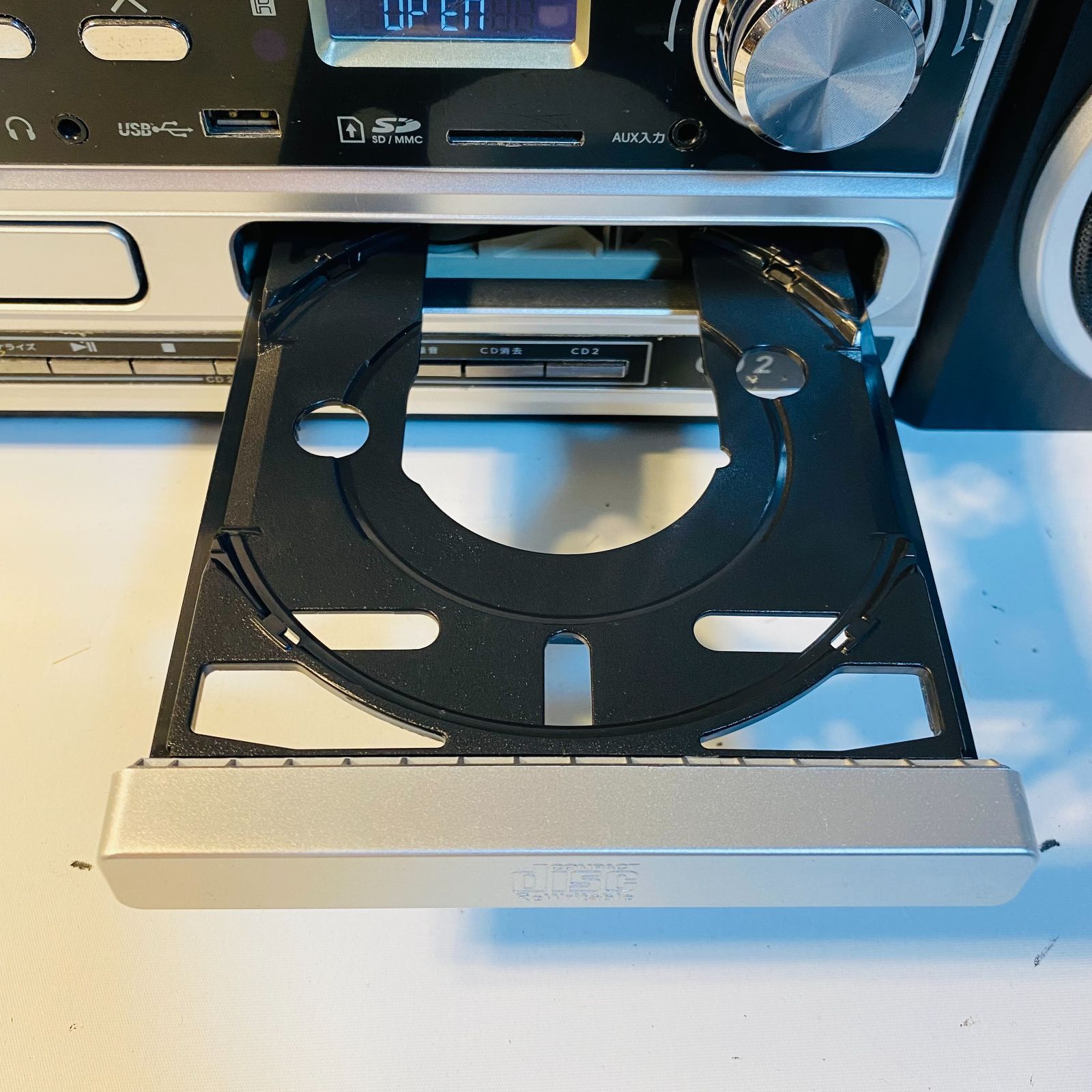 ベルソス VERSOS マルチレコードプレイヤーW VS-M002 ラジオ FM AM