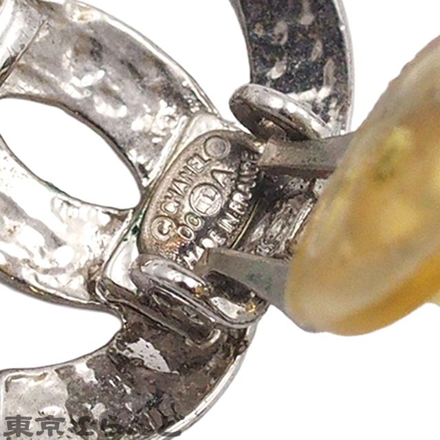 シャネル CHANEL イヤリング ココマーク シルバー メタル 00A