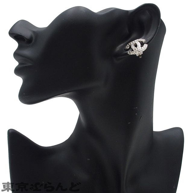 シャネル CHANEL イヤリング ココマーク シルバー メタル 00A