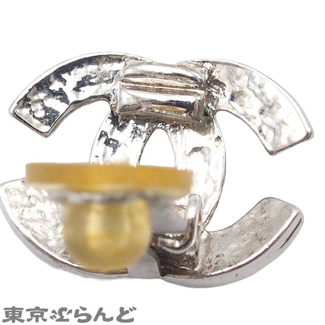 シャネル CHANEL イヤリング ココマーク シルバー メタル 00A