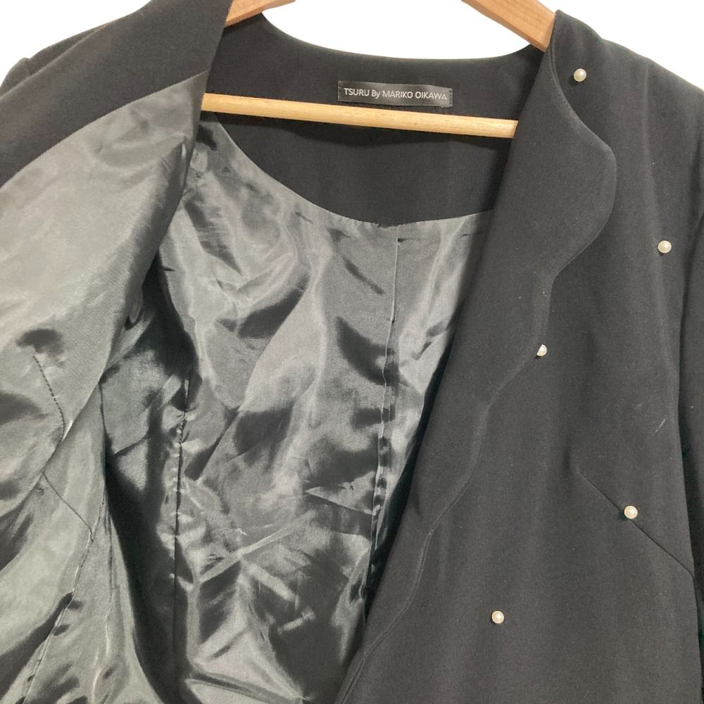 ツルバイマリコオイカワ スカラップパールジャケット Women Jacket