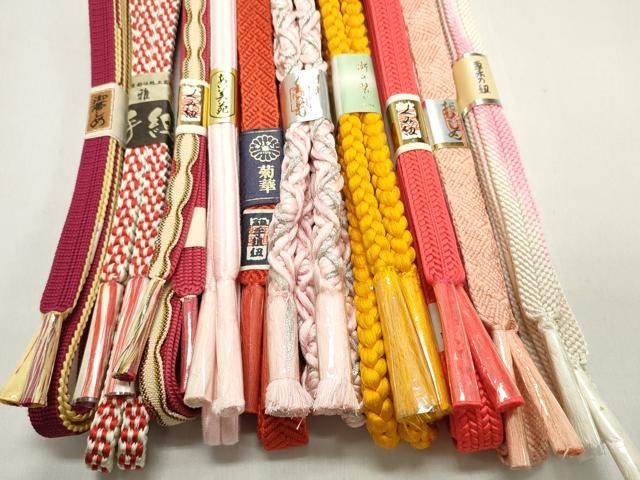  平和屋着物 和装小物 帯締め10本セット 雅流 手組紐 組紐 金銀糸 zzz 帯締め 帯留め 帯飾り
