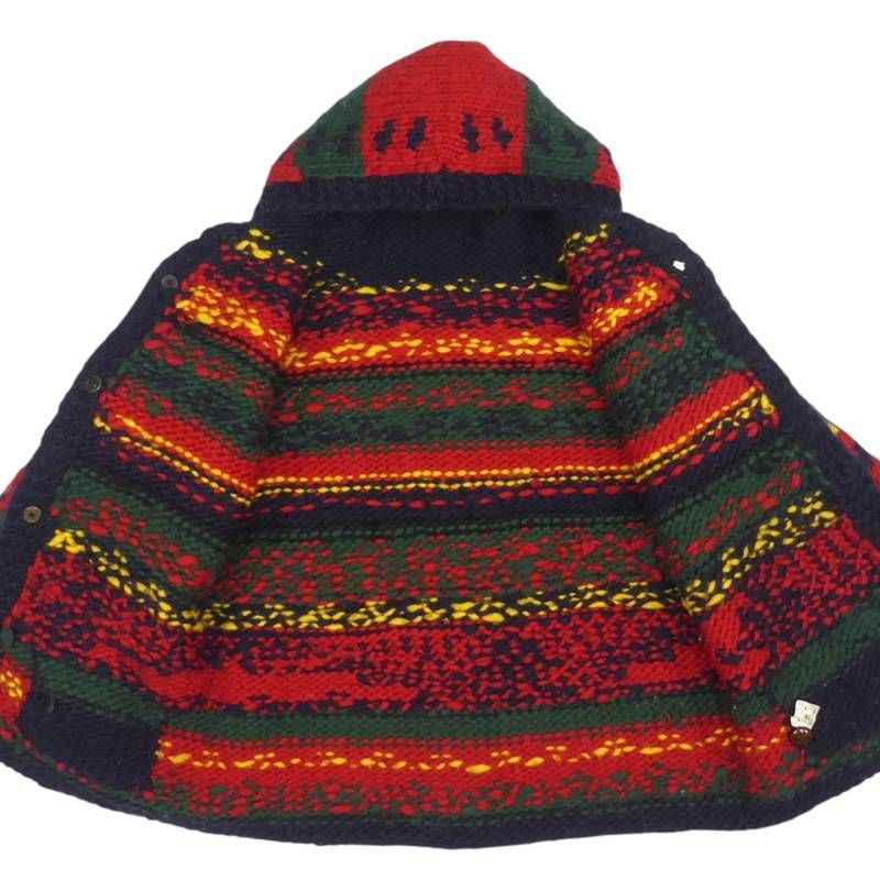 カウチンセーター XXL ハンドニット カナダ 古着 メンズ ウール