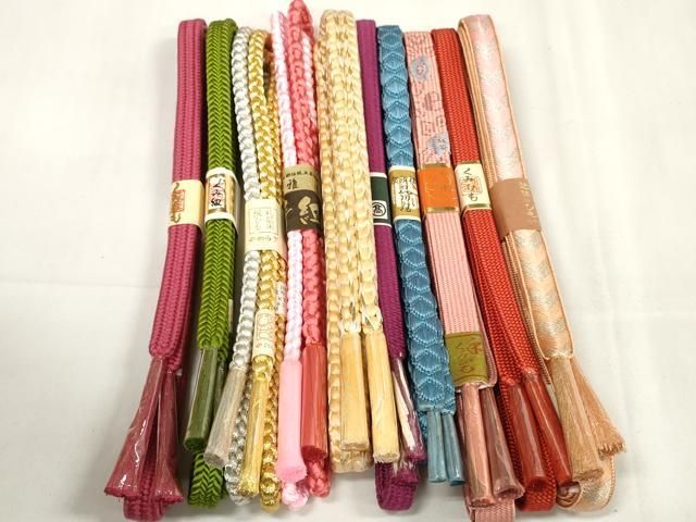 平和屋着物 和装小物 帯締め10本セット 礼装用 雅流 組紐 高麗組 金銀糸 高島屋扱い zzz