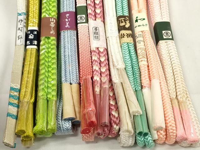 平和屋着物○和装小物 帯締め10本セット 京の紐 手組紐 組紐 笹浪組 冠