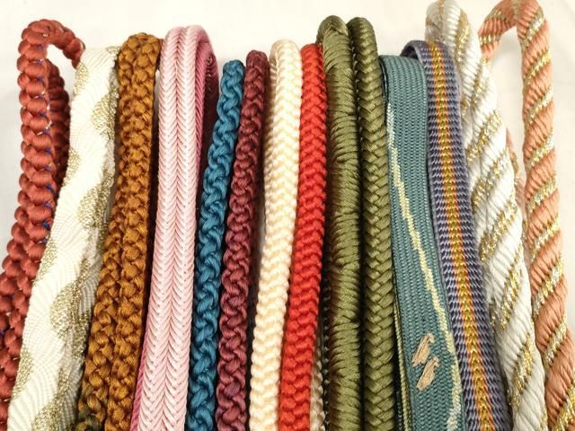 平和屋着物 和装小物 帯締め10本セット 手組紐 組紐 高麗組 金糸 zzz