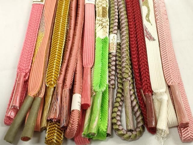 平和屋着物●和装小物　帯締め10本セット　礼装用　手組紐　高麗組　笹浪組　金銀糸　逸品　未使用　DABC1208zzz 平和屋着物○和装小物 帯締め10本セット 組紐 高麗組 笹浪組 金糸 逸品