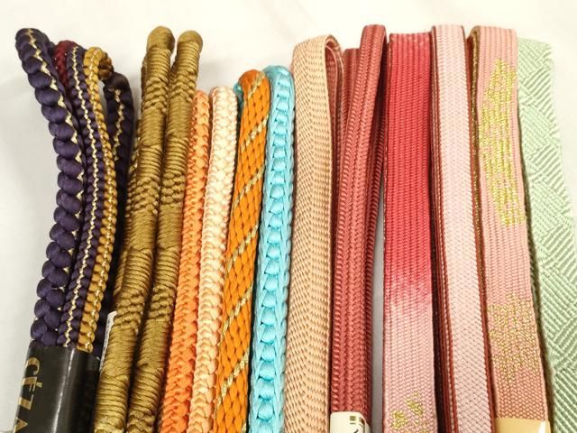 平和屋着物 和装小物 帯締め10本セット 手組紐 組紐 高麗組 鴨川組 金糸 zzz