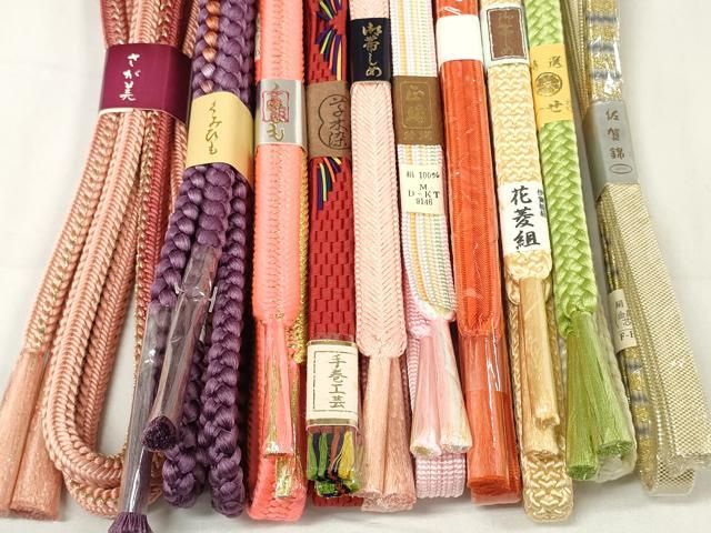 平和屋着物○和装小物 帯締め10本セット 佐賀錦 手巻工芸 組紐