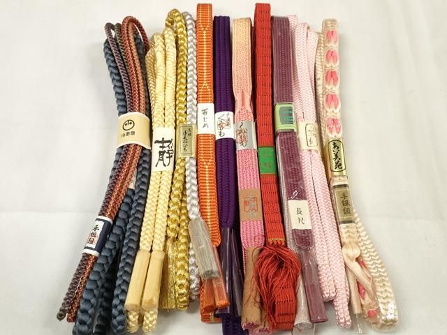 平和屋着物 和装小物 帯締め10本セット 礼装用 振袖用 手組紐 組紐 鎌倉組 金銀糸 小田急 長尺 zzz