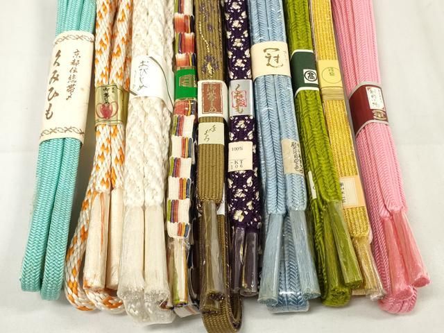 平和屋着物○和装小物 帯締め10本セット 組紐 高麗組 冠組 金糸 高島屋