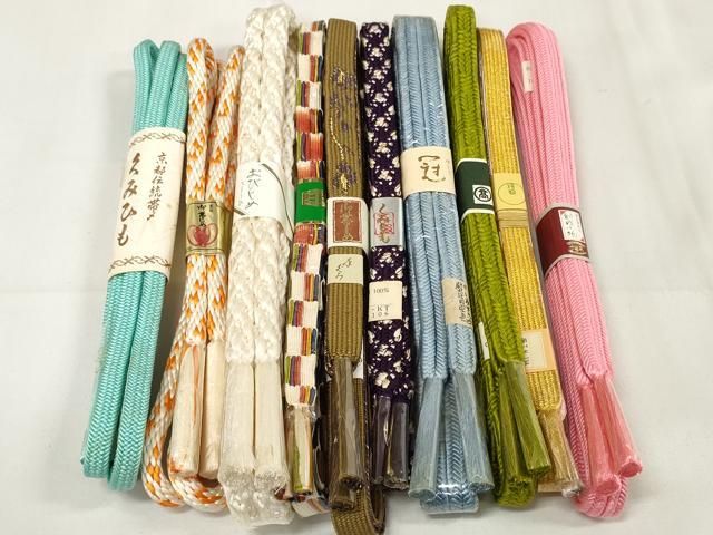 平和屋着物○和装小物 帯締め10本セット 組紐 高麗組 冠組 金糸 高島屋