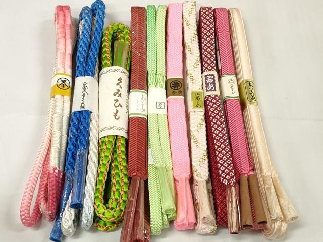 平和屋着物 和装小物 帯締め10本セット 組紐 笹浪組 金銀糸 扱い zzz