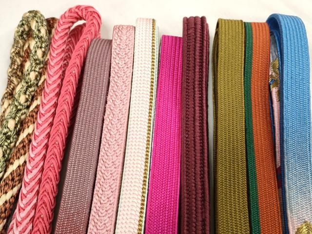 平和屋着物 和装小物 帯締め10本セット 手組紐 組紐 高麗組 金銀糸 zzz