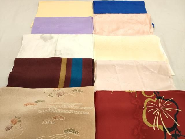 平和屋着物 和装小物 帯揚げ10枚セット 正絹 DAAZ1620xg