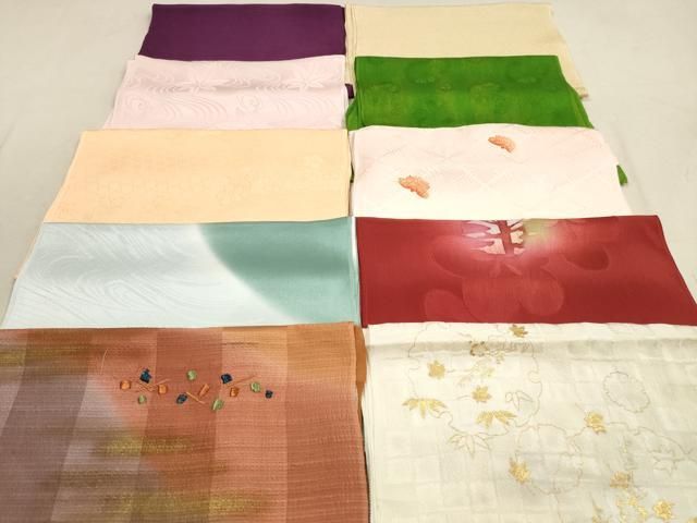 平和屋着物 和装小物 帯揚げ10枚セット 正絹 DAAZ1636xg