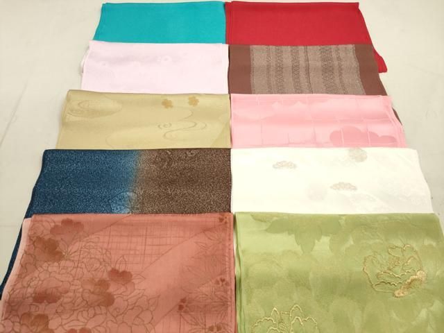 平和屋着物 和装小物 帯揚げ10枚セット 正絹 DAAZ1666xg