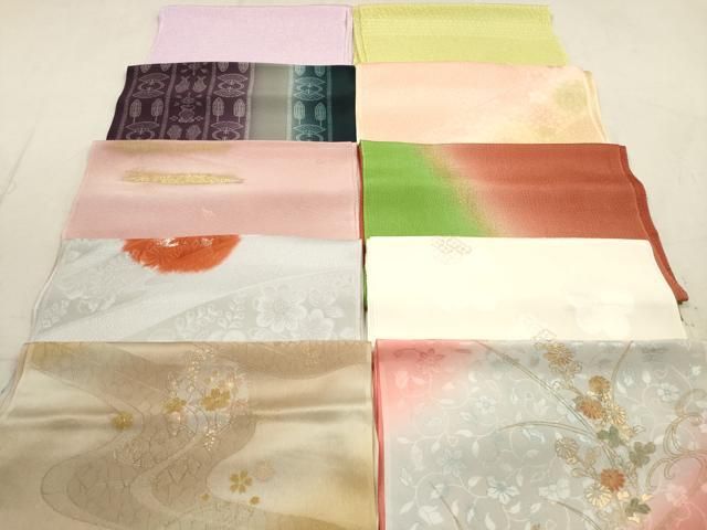 平和屋着物 和装小物 帯揚げ10枚セット 正絹 DAAZ1667xg