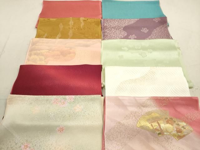 平和屋着物 和装小物 帯揚げ10枚セット 正絹 DAAZ1668xg