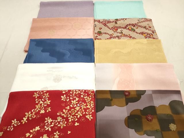 平和屋着物 和装小物 帯揚げ10枚セット 正絹 DAAZ1669xg