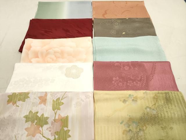 平和屋着物 和装小物 帯揚げ10枚セット 正絹 DAAZ1672xg