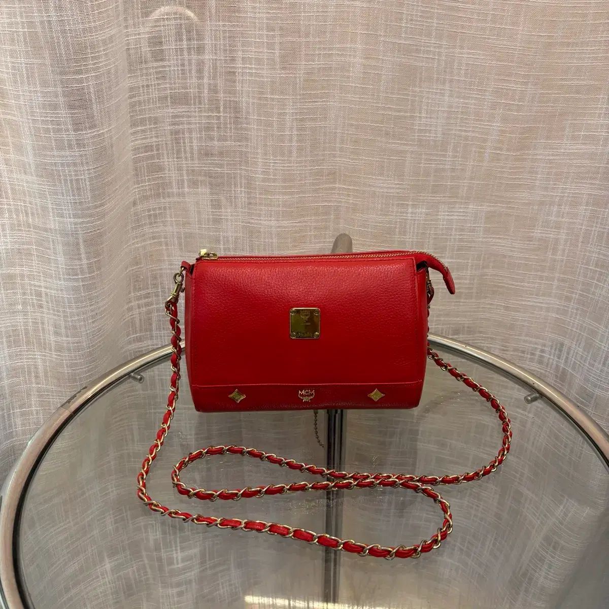 MCM ゴールド チェーン クロスバック