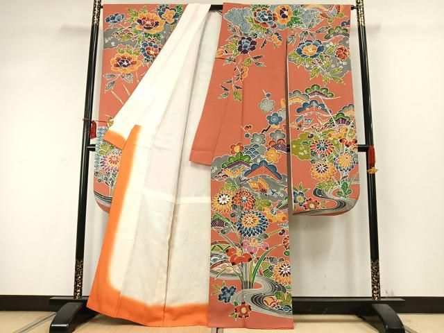 平和屋着物○豪華振袖 紅型 花蝶文 正絹 逸品 AABD0537fy - メルカリ