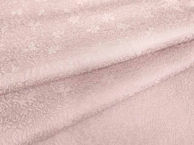 平和屋着物 上質な色無地 小花地紋 撫子色 正絹 az